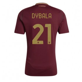 Pánské fotbalový oblečení AS Roma Paulo Dybala #21 Domácí košile 2024-25 Krátkým Rukávem